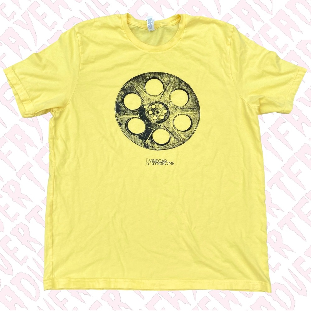 Vinegar Syndrome Cult Film Yellow T-Shirt Men’s/Unisex 2XL XXL